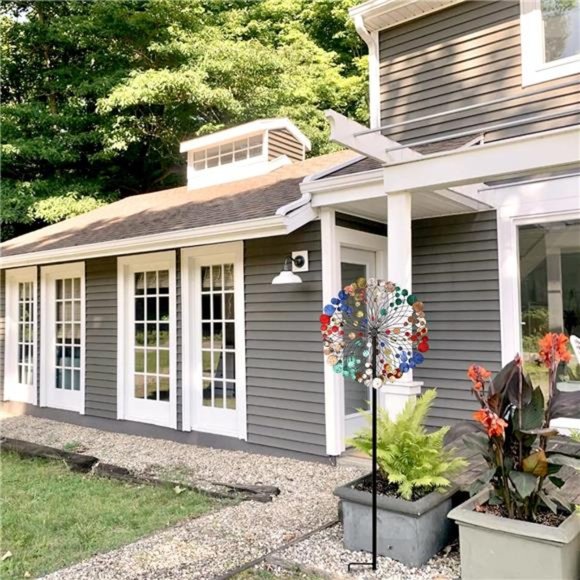 Outdoor MetalWind Sculptures Spinners Garden Décor-Wind Spinners for Yard Garden - Picture 2 of 7